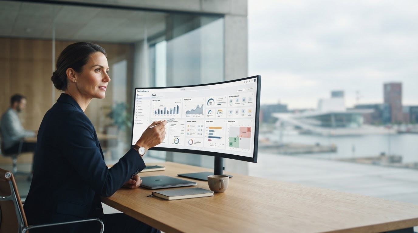 Namure Laguru platformens brugergrænseflade med realtids-markedsdata og analyse